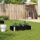 Planter 100x50 cm solid pine black