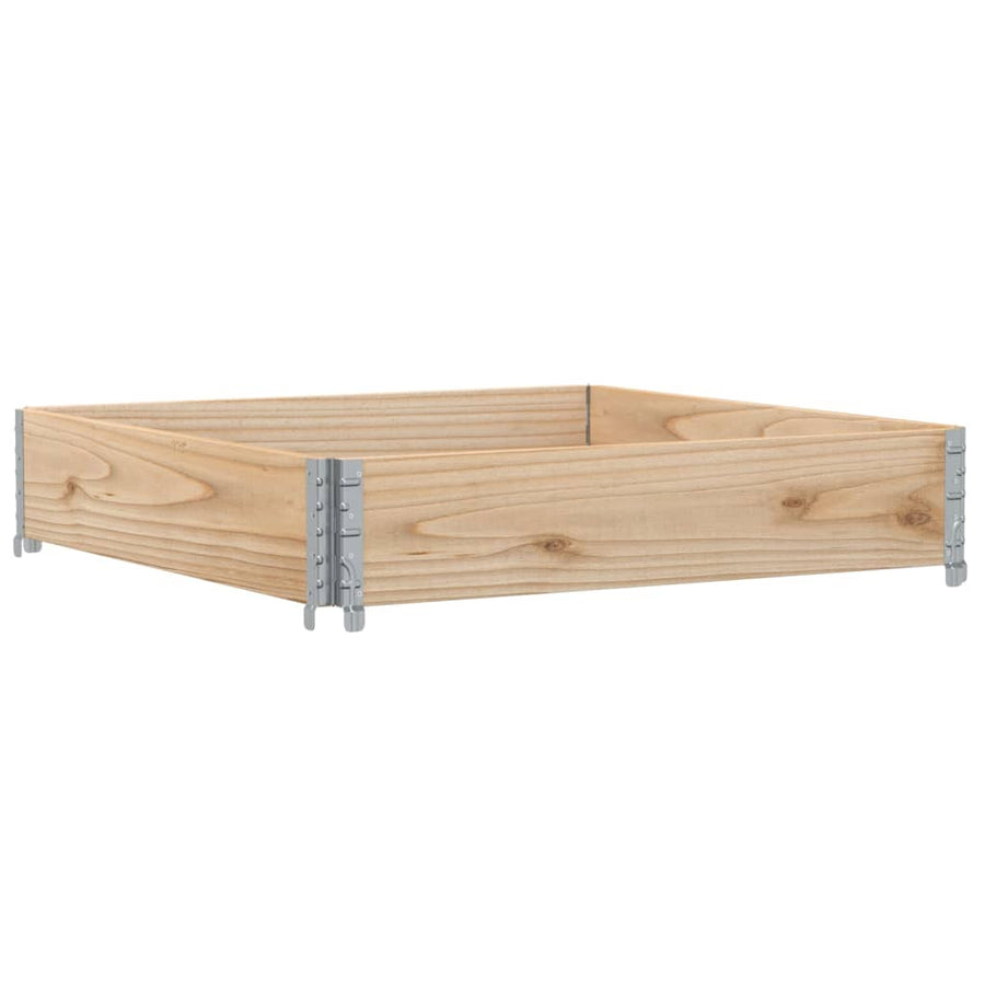 Plantenbak 100X100 Cm Massief Grenenhout 100 x 100 x 21.5 cm