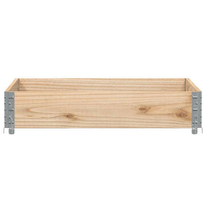 Plantenbak 100X100 Cm Massief Grenenhout 100 x 100 x 21.5 cm