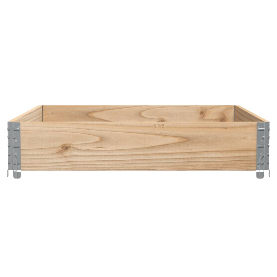 Plantenbak 100X100 Cm Massief Grenenhout 100 x 100 x 21.5 cm