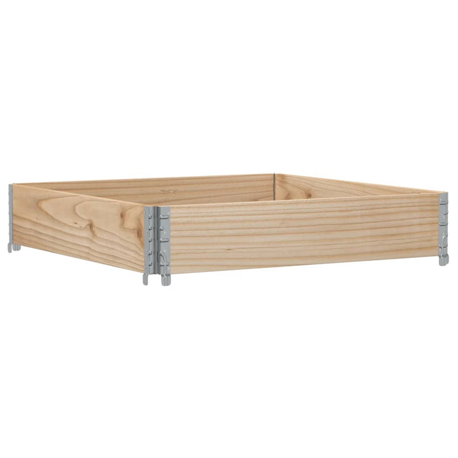 Plantenbak 100X100 Cm Massief Grenenhout 100 x 100 x 21.5 cm
