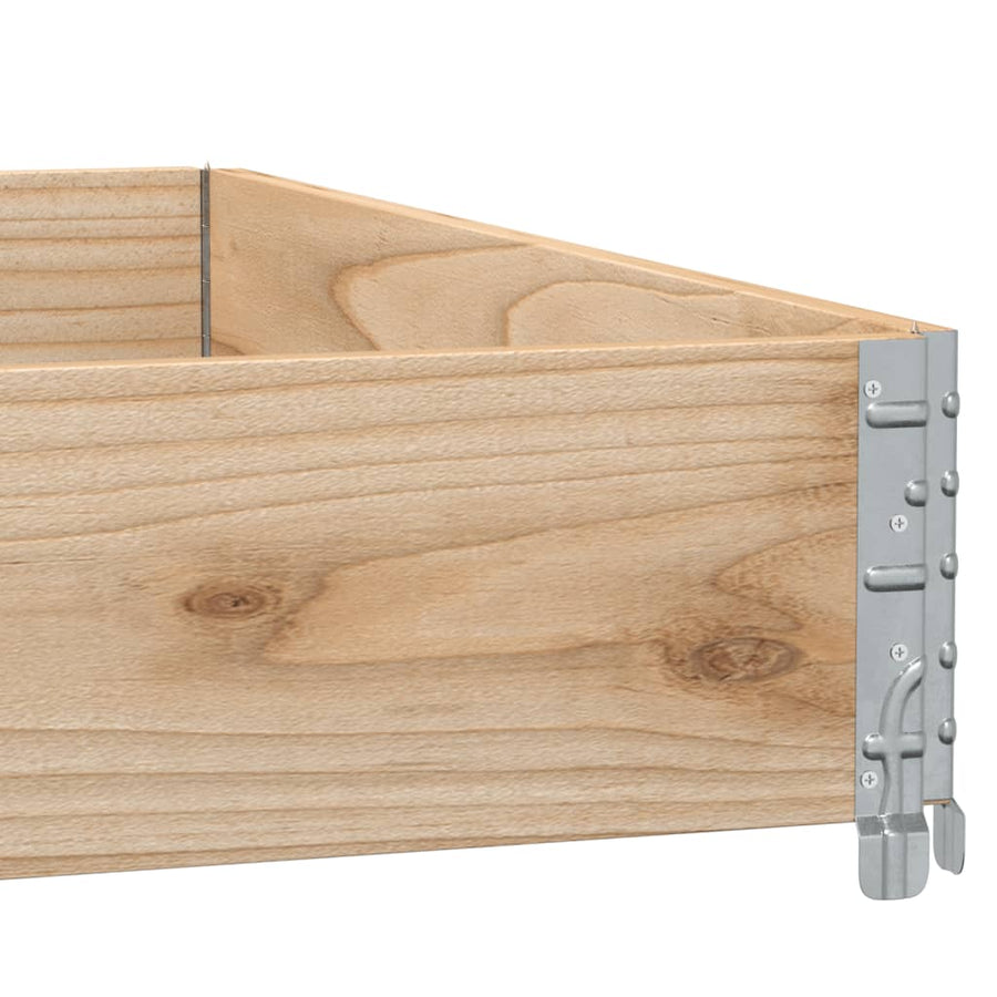 Plantenbak 100X100 Cm Massief Grenenhout 100 x 100 x 21.5 cm