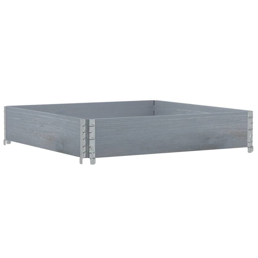 Plantenbak 100X100 Cm Massief Grenenhout 100 x 100 x 21.5 cm