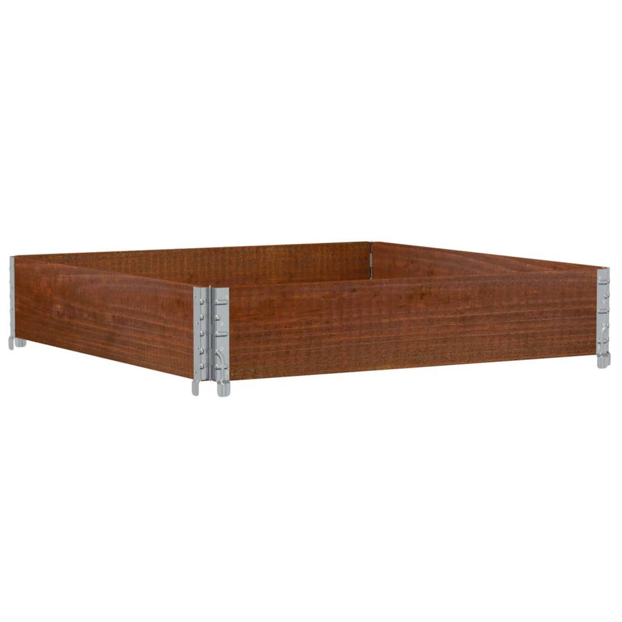 Plantenbak 100x100 cm massief grenenhout bruin