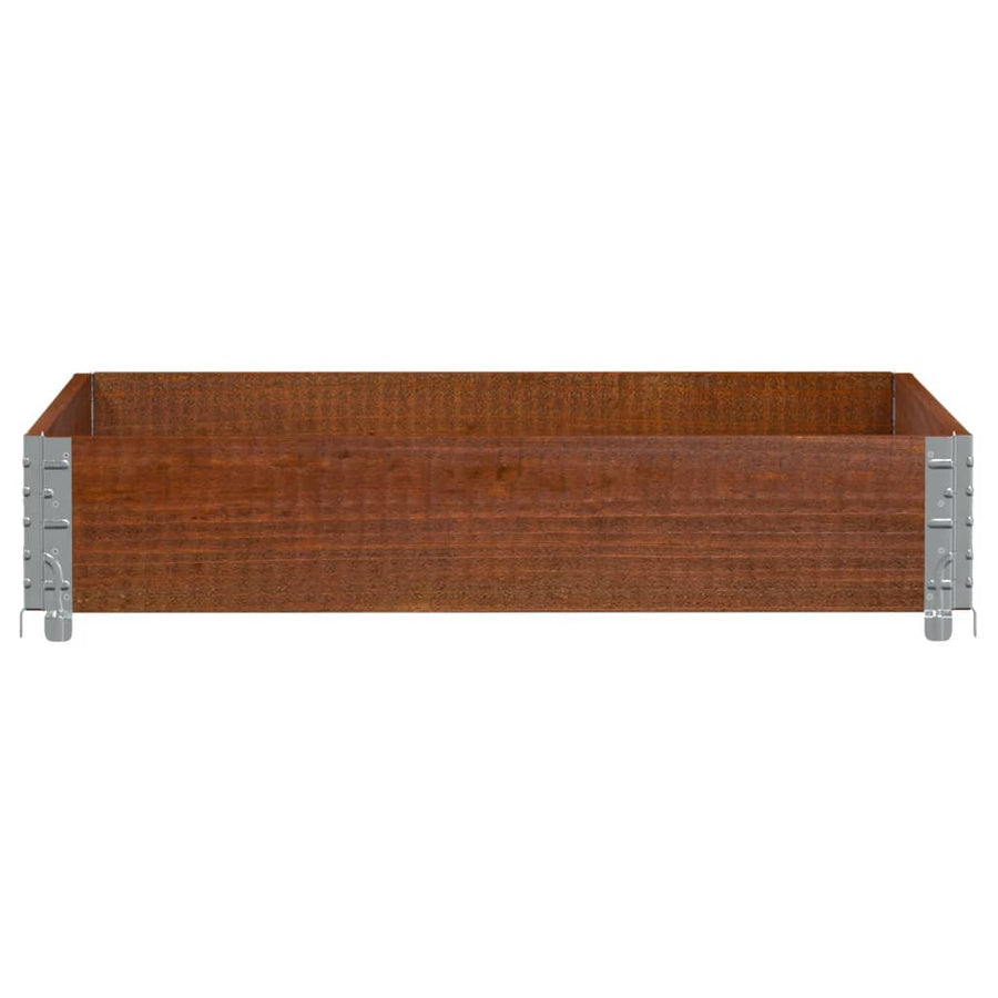 Plantenbak 100x100 cm massief grenenhout bruin