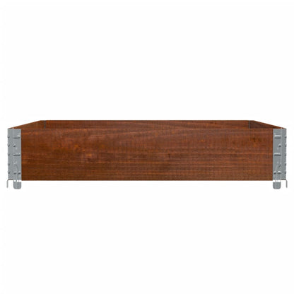 Plantenbak 100x100 cm massief grenenhout bruin