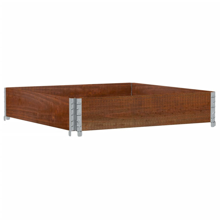 Plantenbak 100x100 cm massief grenenhout bruin