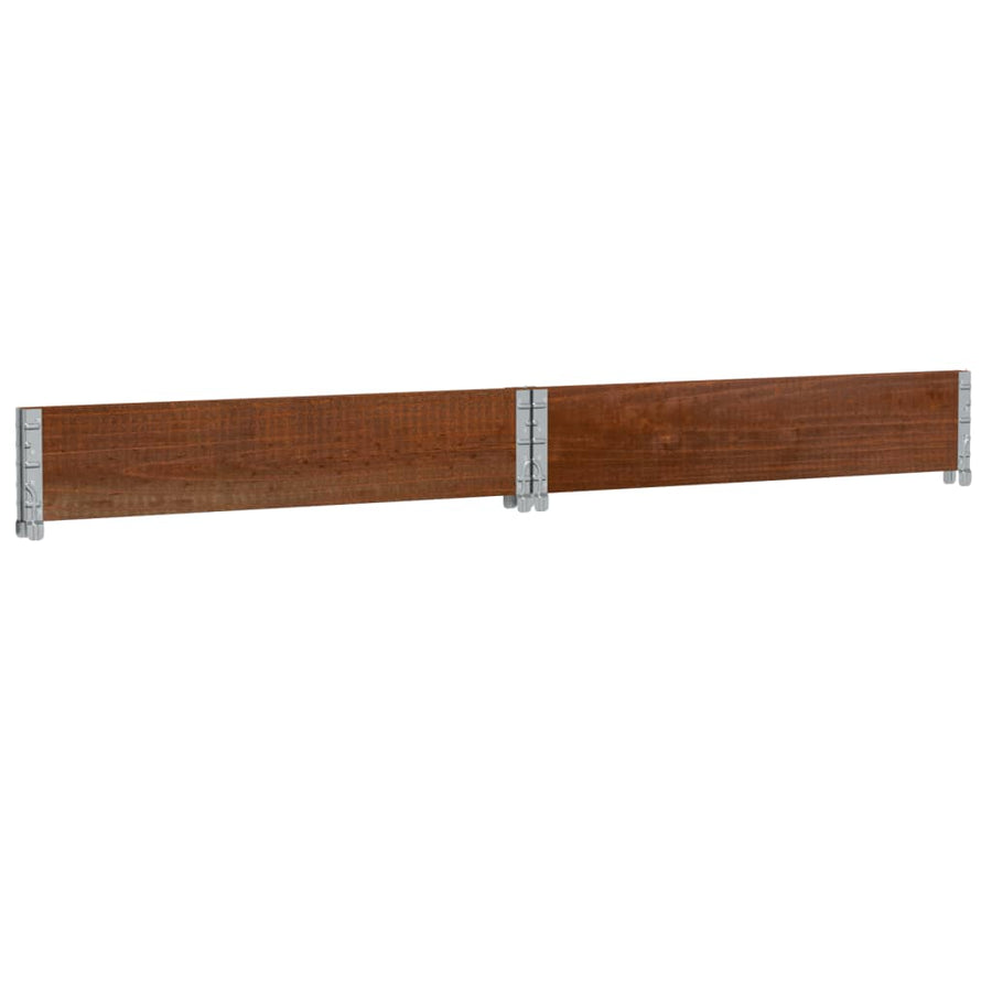 Plantenbak 100x100 cm massief grenenhout bruin