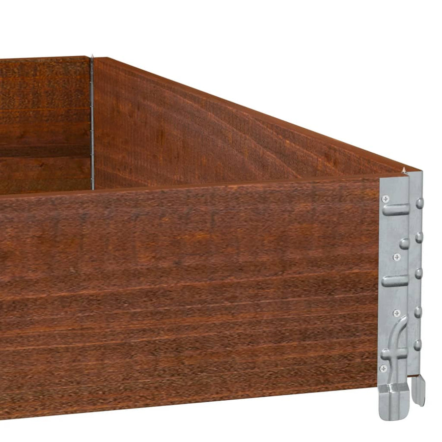 Plantenbak 100x100 cm massief grenenhout bruin