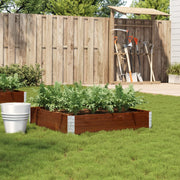 Plantenbak massief grenenhout 100x100 cm bruin