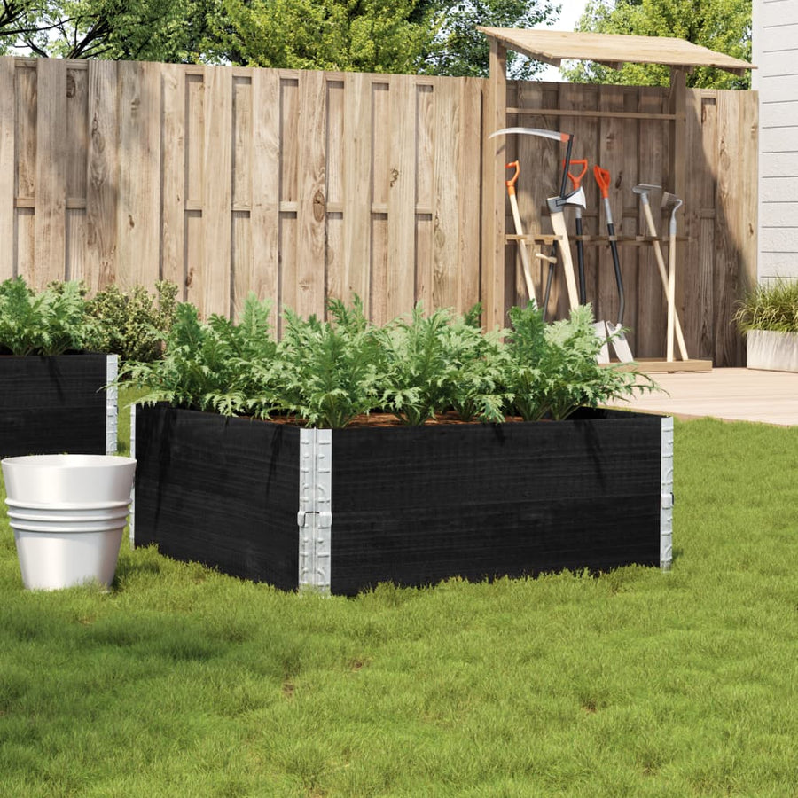 Plantenbak 100X100 Cm Massief Grenenhout 100 x 100 x 41 cm