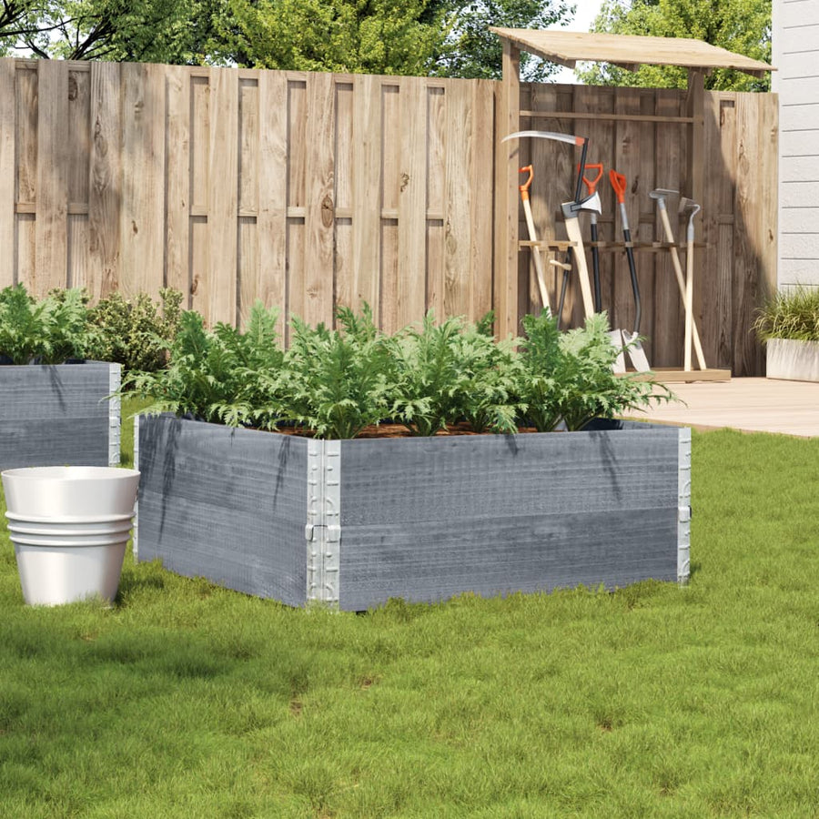 Plantenbak 100X100 Cm Massief Grenenhout 100 x 100 x 41 cm
