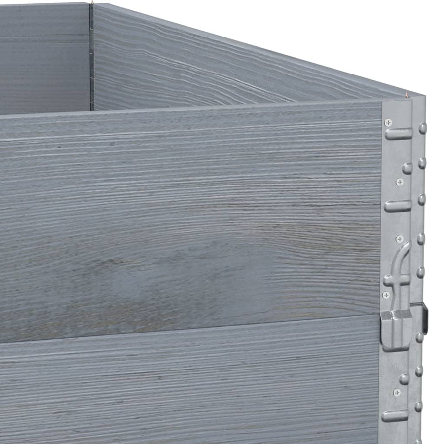 Plantenbak 100X100 Cm Massief Grenenhout 100 x 100 x 41 cm