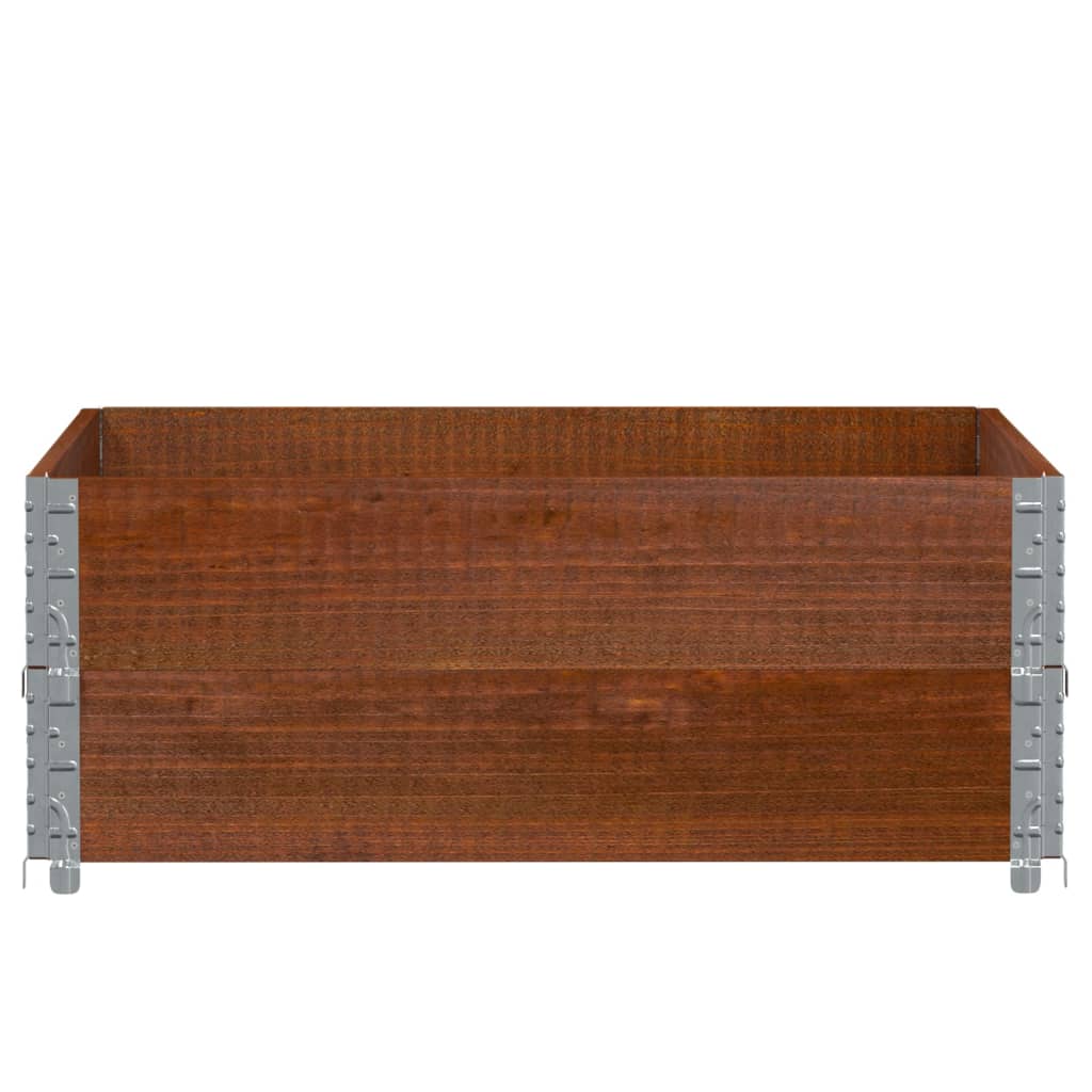 Plantenbak 100X100 Cm Massief Grenenhout Bruin 100 x 100 x 41 cm