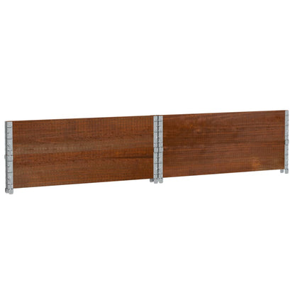 Plantenbak 100X100 Cm Massief Grenenhout Bruin 100 x 100 x 41 cm
