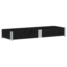 Plantenbak 150x50 cm massief grenenhout zwart
