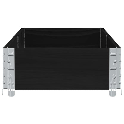 Plantenbak 150x50 cm massief grenenhout zwart