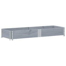 Plantenbak 150x50 cm massief grenenhout grijs