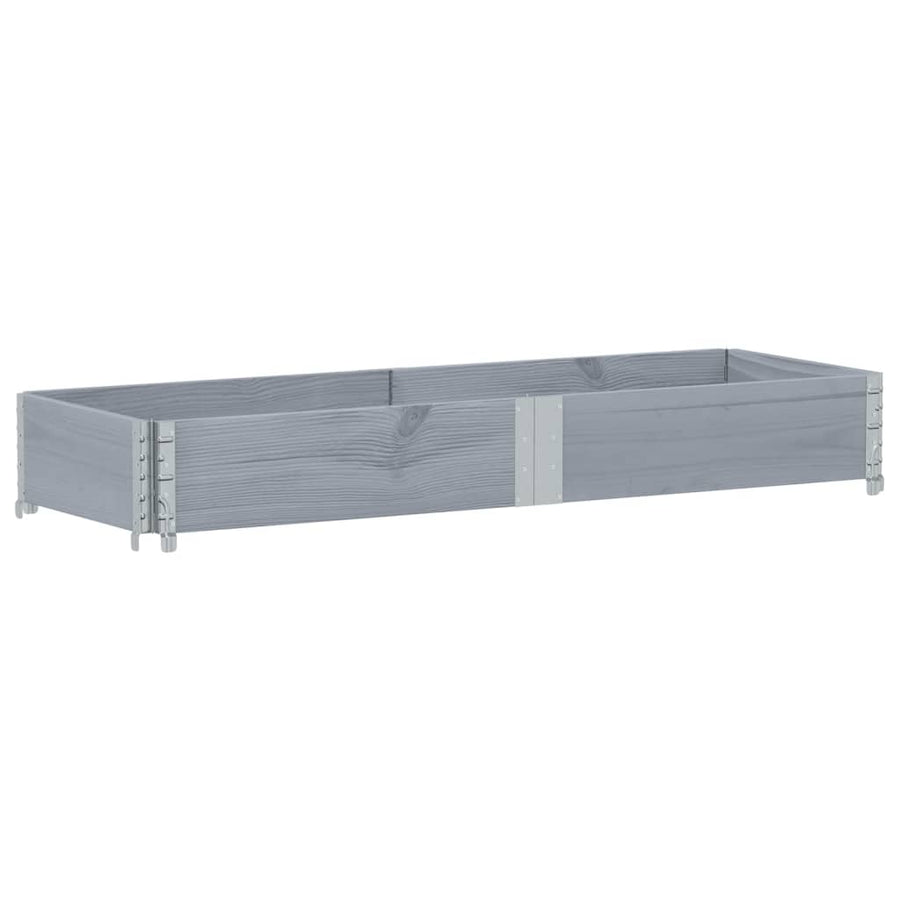 Plantenbak 150x50 cm massief grenenhout grijs