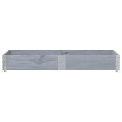 Plantenbak 150x50 cm massief grenenhout grijs