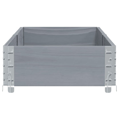 Plantenbak 150x50 cm massief grenenhout grijs