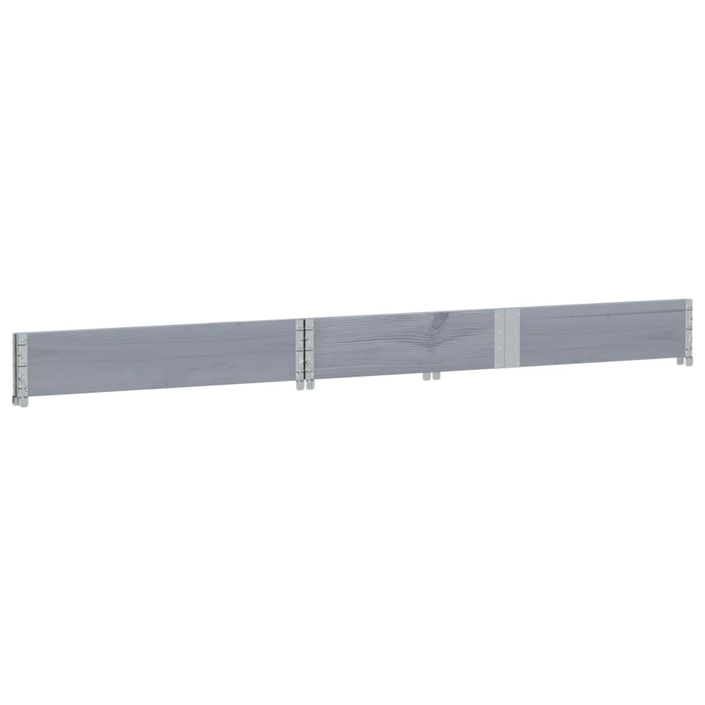 Plantenbak 150x50 cm massief grenenhout grijs