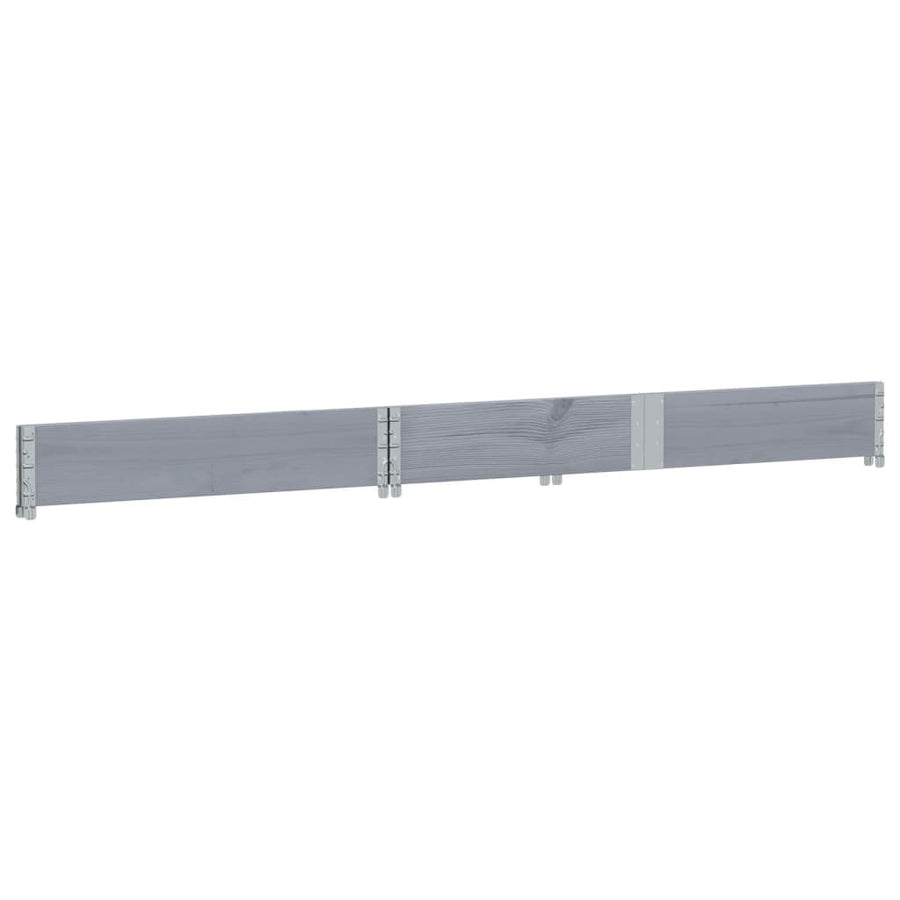 Plantenbak 150x50 cm massief grenenhout grijs