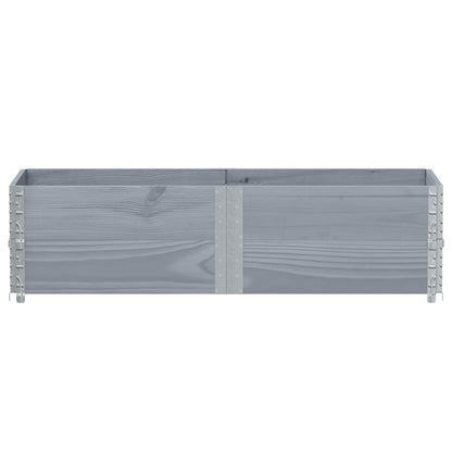 Plantenbak 150X50 Cm Massief Grenenhout 150 x 50 x 41 cm Grijs