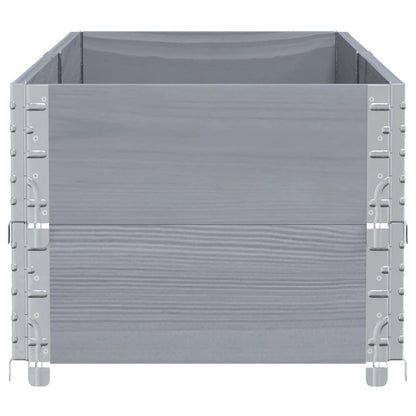 Plantenbak 150X50 Cm Massief Grenenhout 150 x 50 x 41 cm Grijs