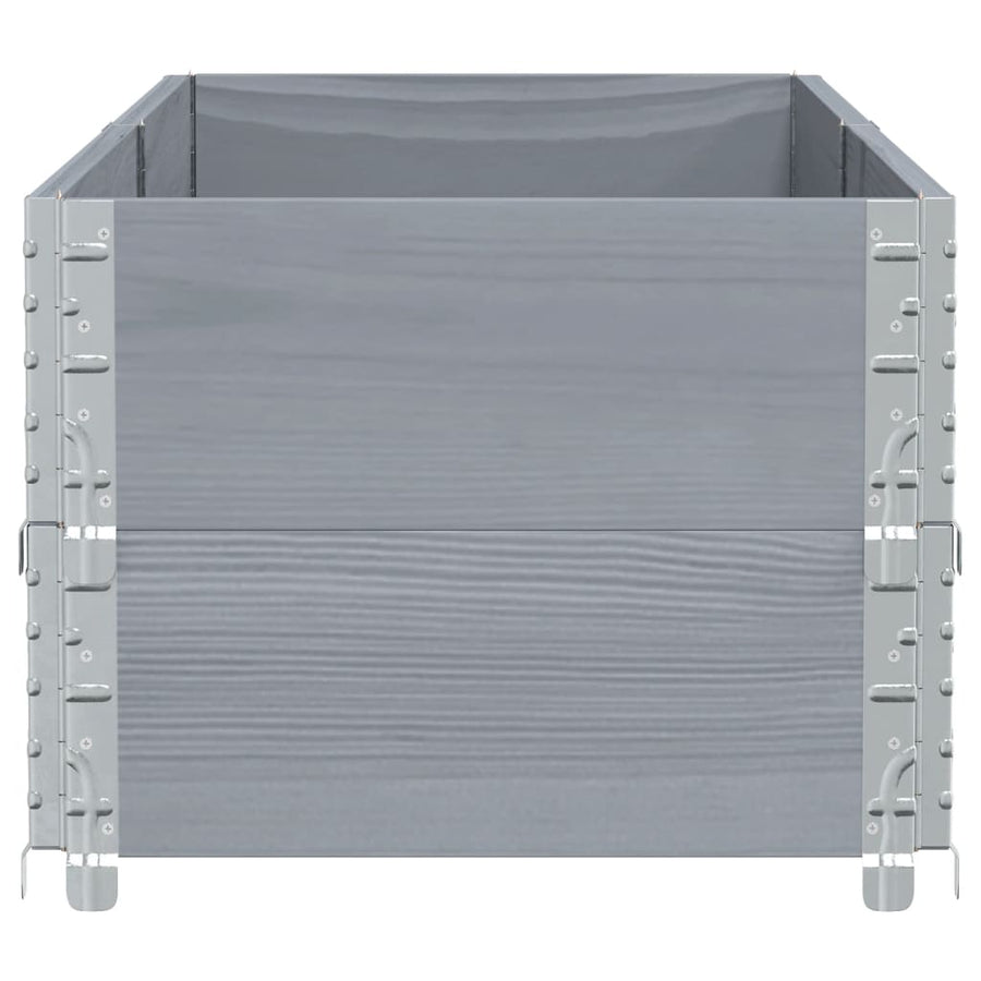 Plantenbak 150X50 Cm Massief Grenenhout 150 x 50 x 41 cm Grijs