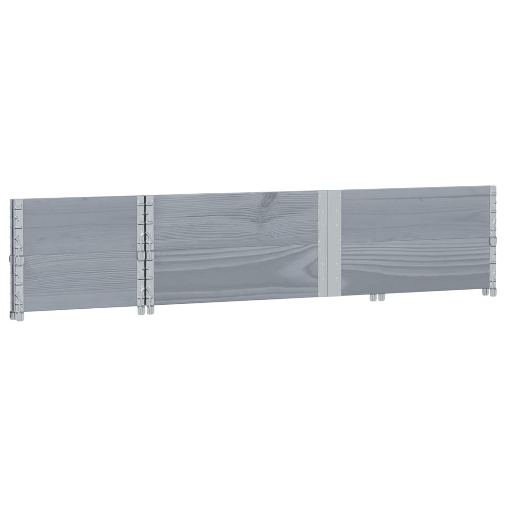 Plantenbak 150X50 Cm Massief Grenenhout 150 x 50 x 41 cm Grijs