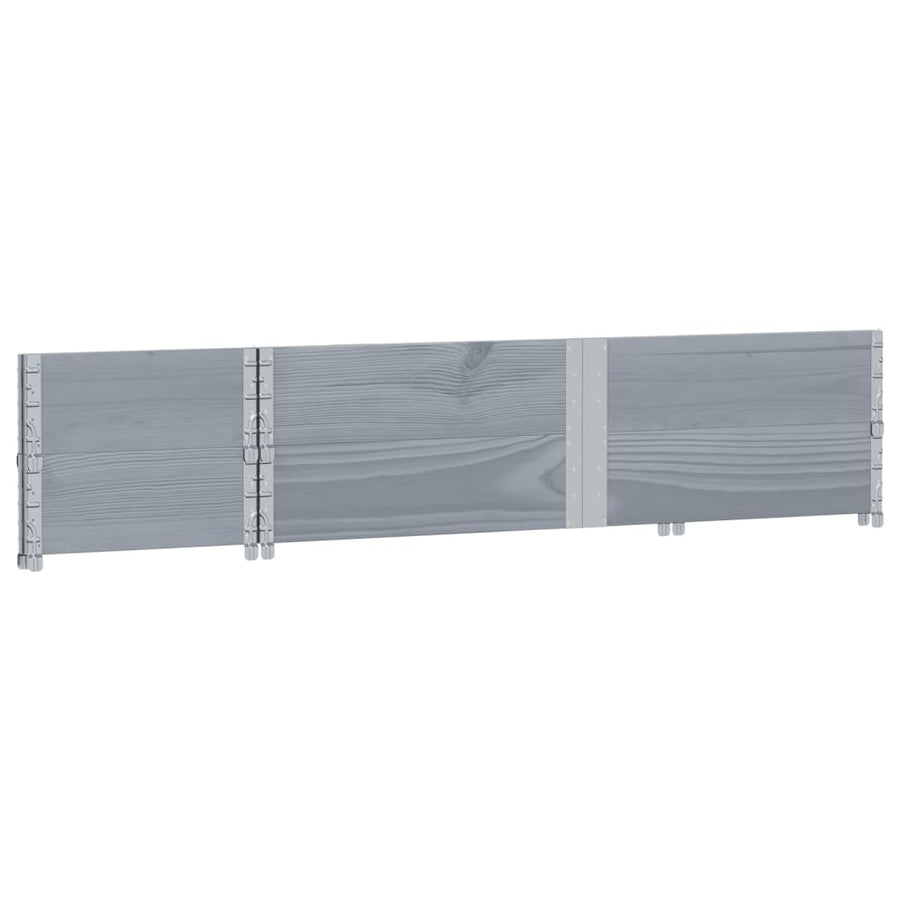 Plantenbak 150X50 Cm Massief Grenenhout 150 x 50 x 41 cm Grijs