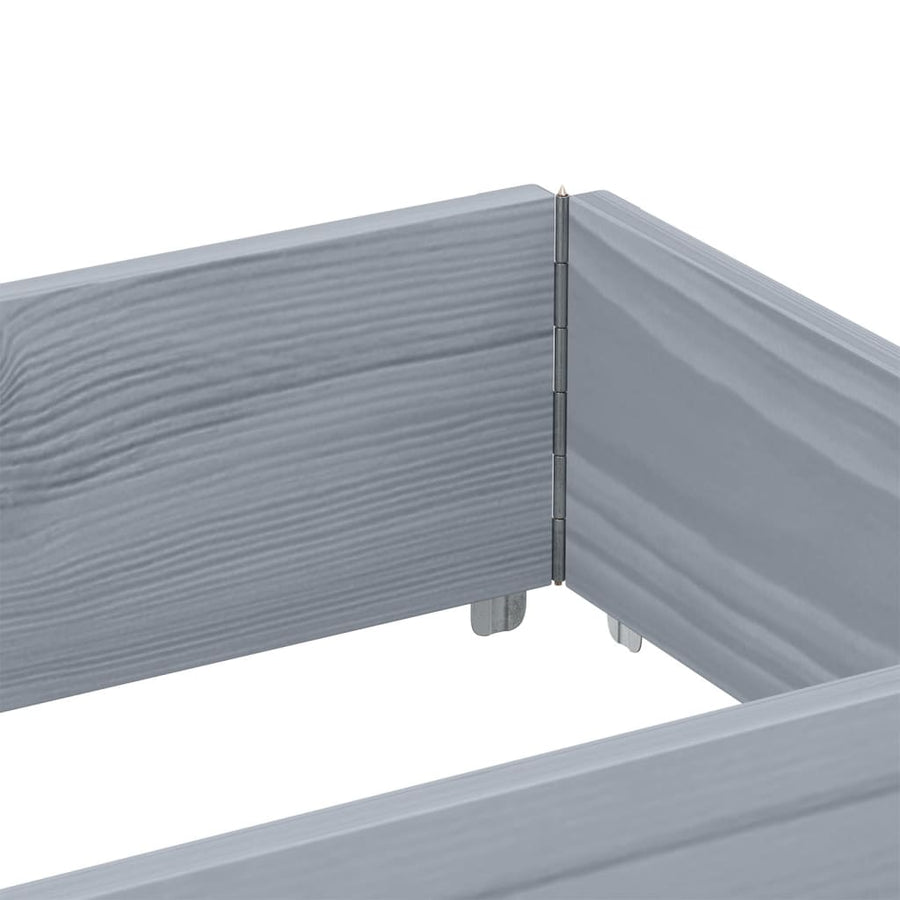 Plantenbak 150X50 Cm Massief Grenenhout 150 x 50 x 41 cm Grijs