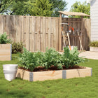 Planter box 150x100 cm solid pine wood
