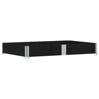 Plantenbak 150x100 cm massief grenenhout zwart