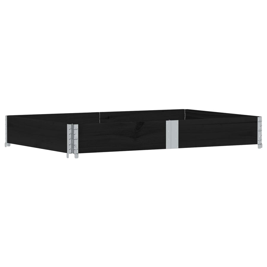 Plantenbak 150x100 cm massief grenenhout zwart