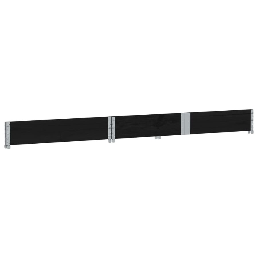 Plantenbak 150x100 cm massief grenenhout zwart
