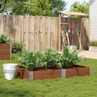 Planter box 150x100 cm solid pine brown