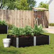 Plantenbak 150x100x41 cm massief grenenhout zwart