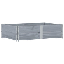 Plantenbak 150x100 cm massief grenenhout grijs