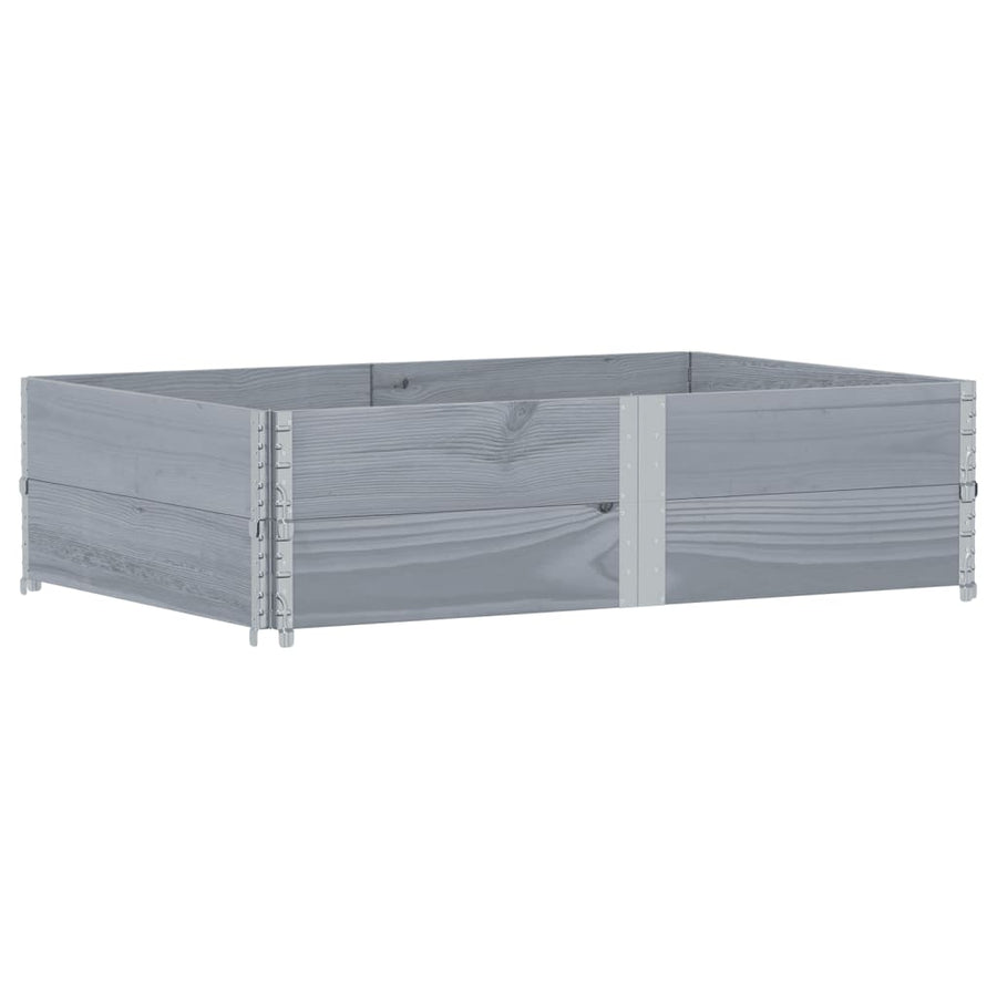 Plantenbak 150x100 cm massief grenenhout grijs