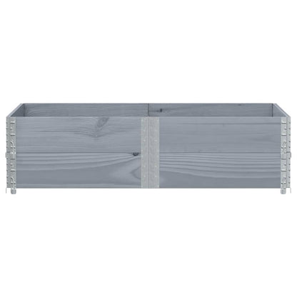 Plantenbak 150x100 cm massief grenenhout grijs