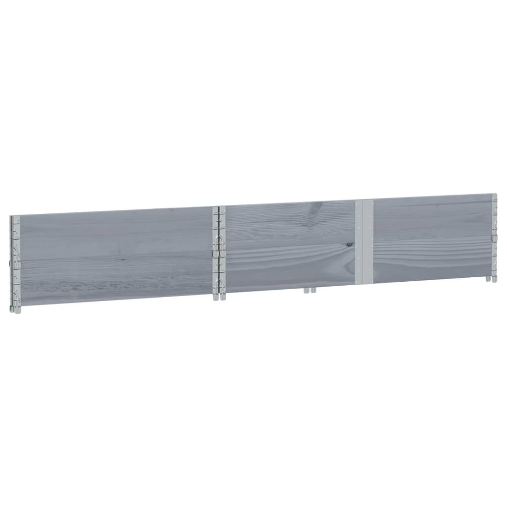 Plantenbak 150x100 cm massief grenenhout grijs