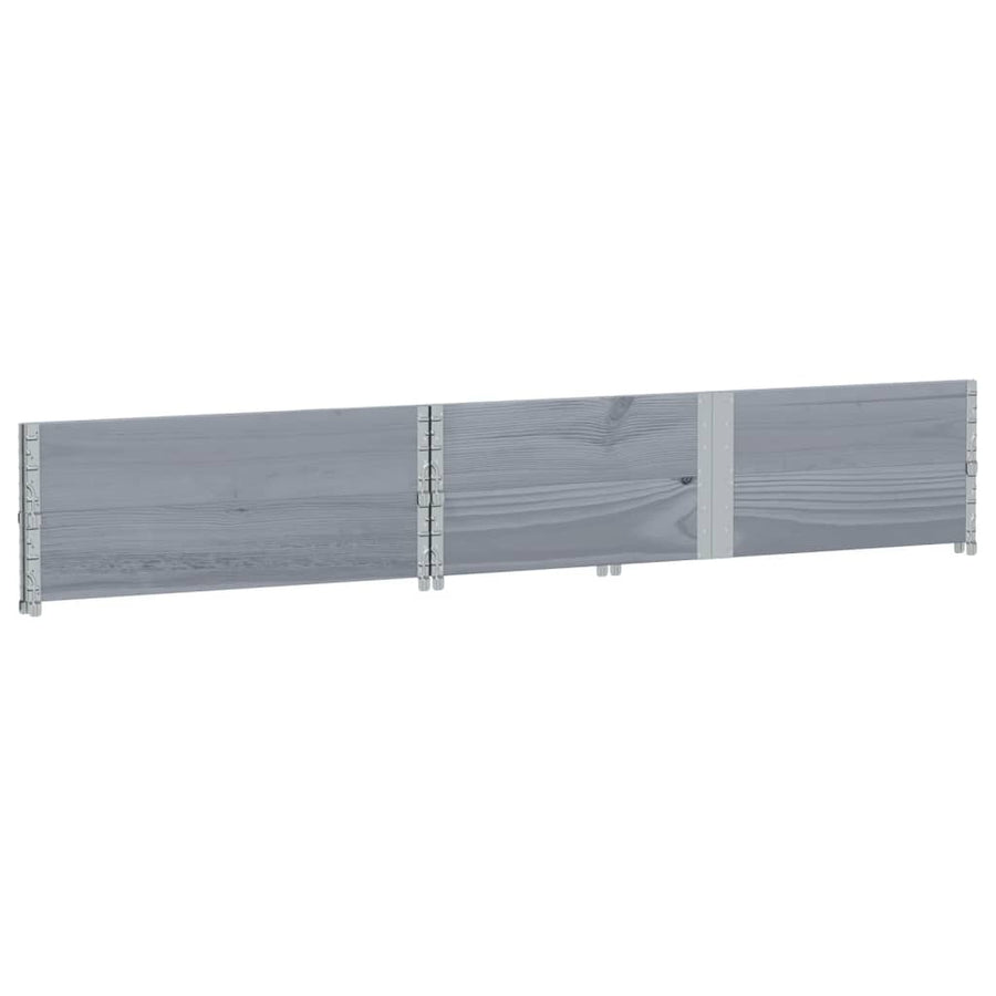 Plantenbak 150x100 cm massief grenenhout grijs