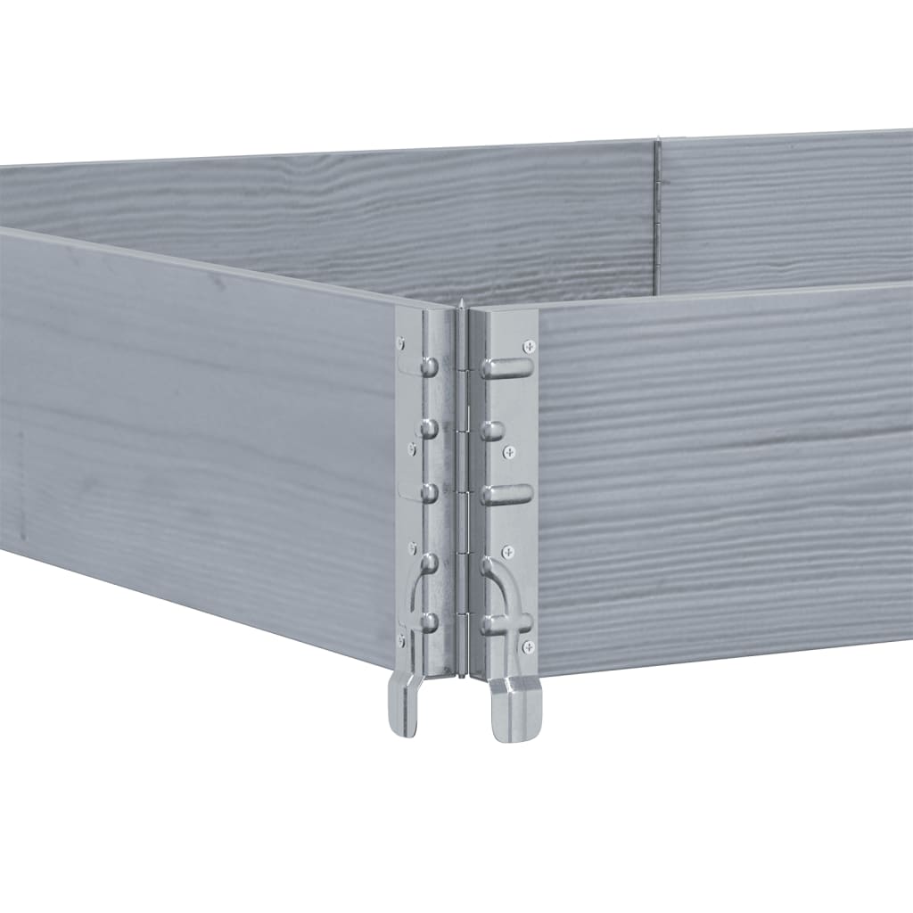 Plantenbak 150x100 cm massief grenenhout grijs