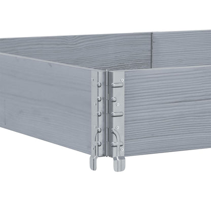 Plantenbak 150x100 cm massief grenenhout grijs