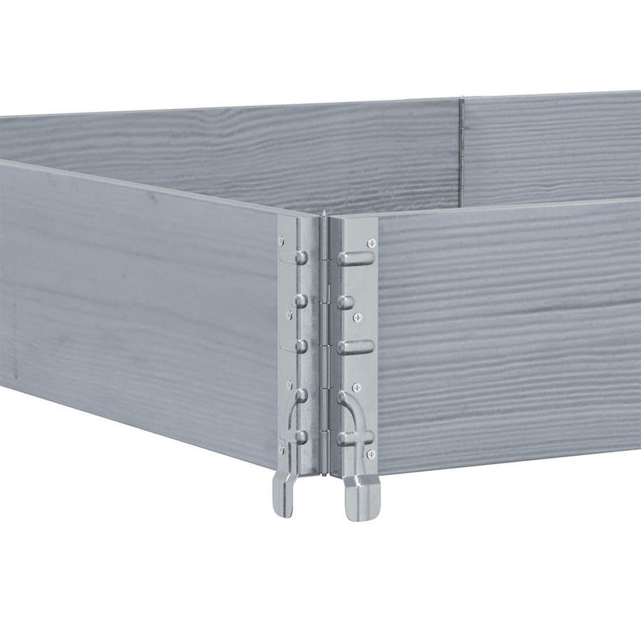 Plantenbak 150x100 cm massief grenenhout grijs