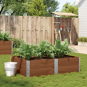 Plantenbak massief grenenhout 150x100x41 cm bruin