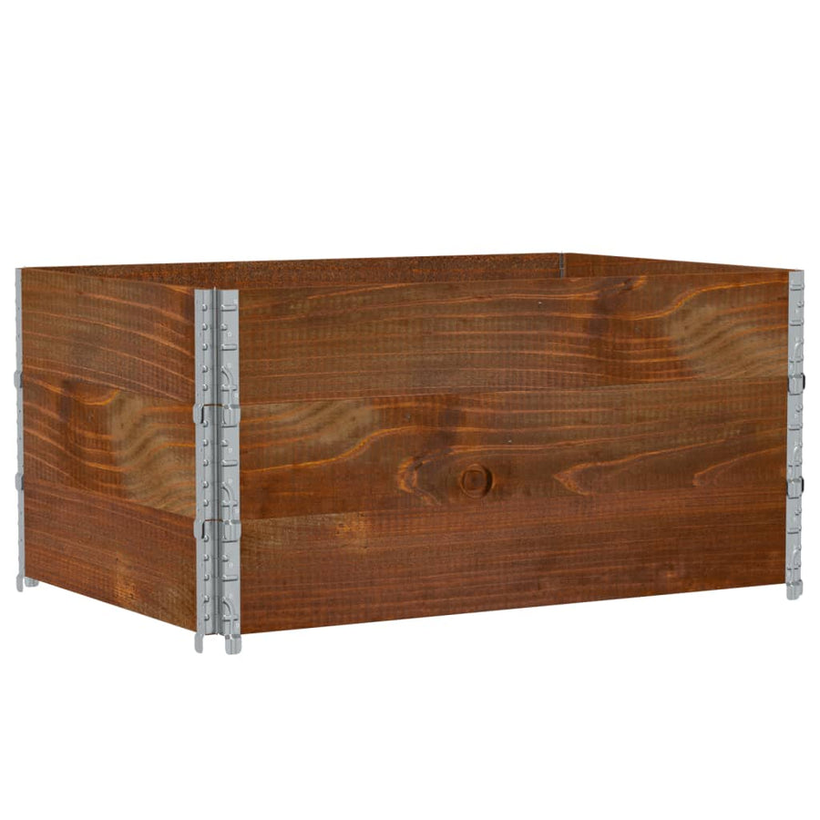 Plantenbak 120X80 Cm Massief Grenenhout Bruin 120 x 80 x 60.5 cm