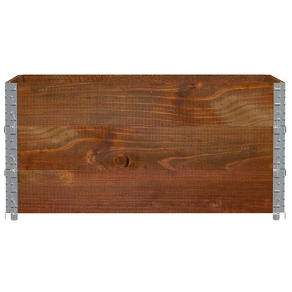 Plantenbak 120X80 Cm Massief Grenenhout Bruin 120 x 80 x 60.5 cm